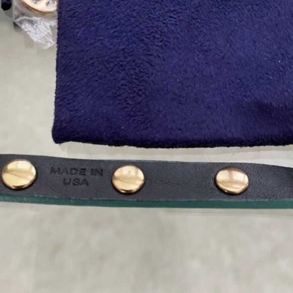 Tory Burch Cole Enamel Logo Double Wrap Bracelet - Picture 4 of 5